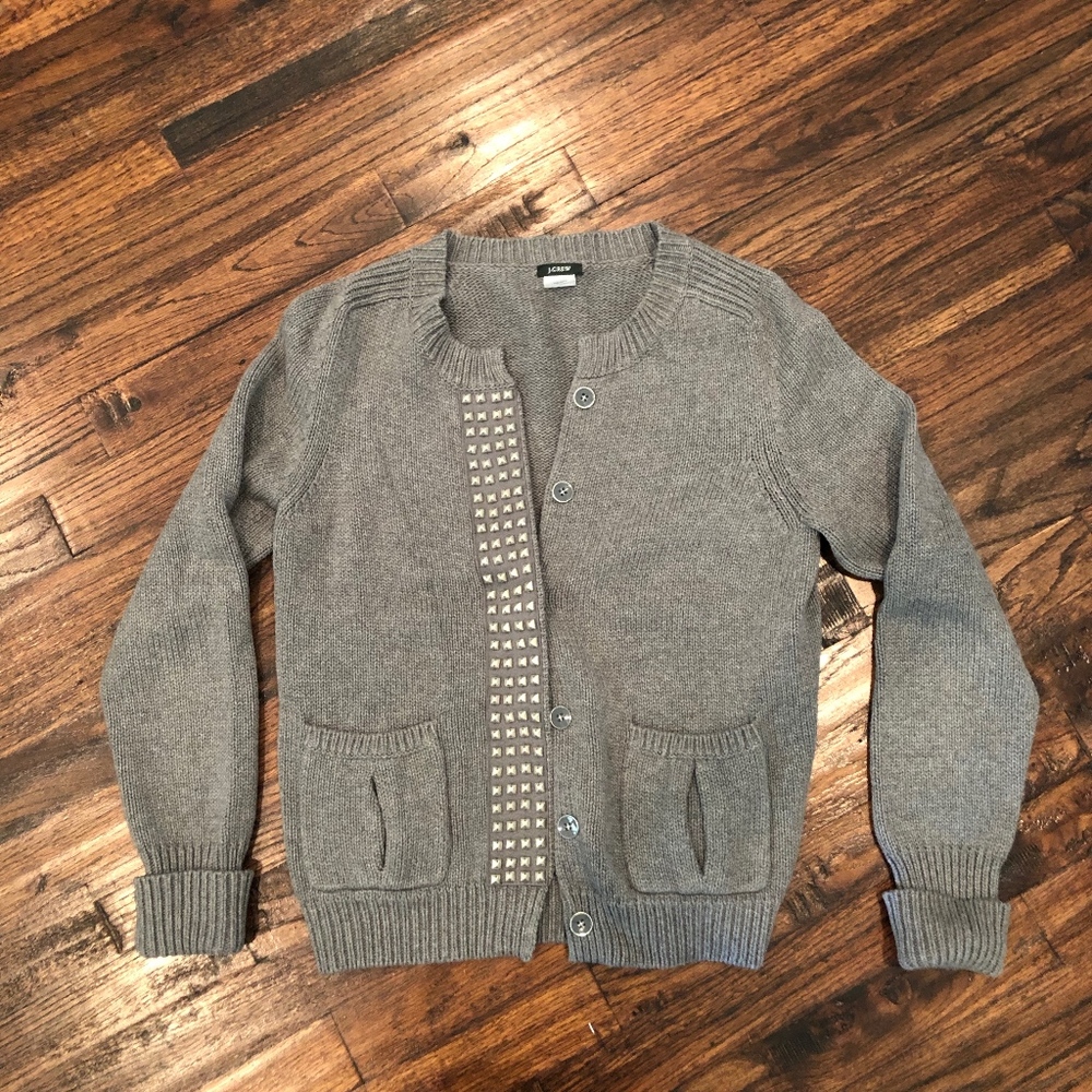 J. Crew Studded Cardigan